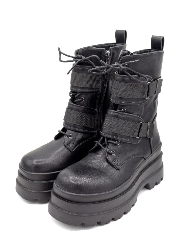 Lessi Strap Combat Boots