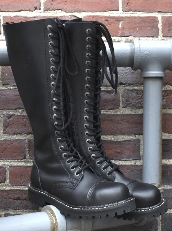 Matchstick 20-Eye Leather Boots ANGRY ITCH