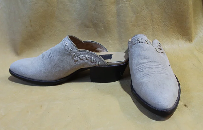 Natural Suede Kangaroo Mule 3083