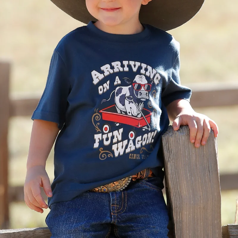 Cinch Boy's Navy Short Sleeve Tee