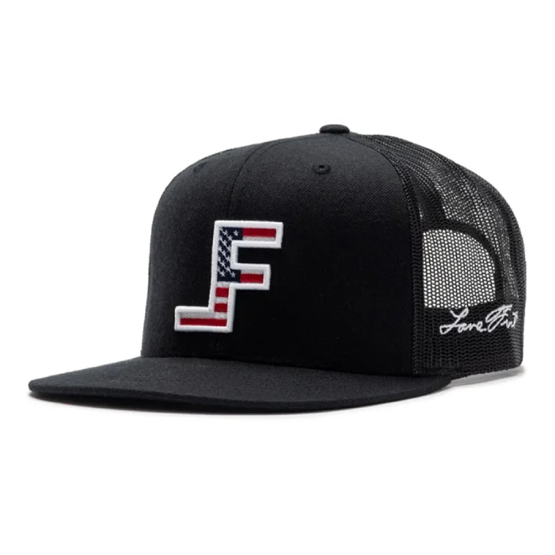 Lane Frost Brand Black "Patriot" Logo Cap