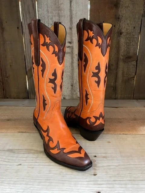 Peanut Kangaroo &  Choco Calf Tres Outlaws Women's Classic Boot 2130@