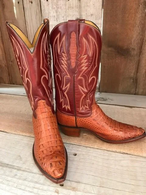 Cognac Horn Back Alligator Tres Outlaws Women's "Got Gator Collection" 1254@