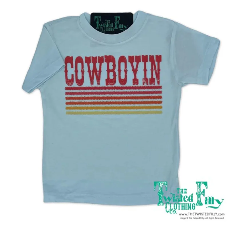 Twisted Filly Toddler Retro Cowboyin' Blue Shirt