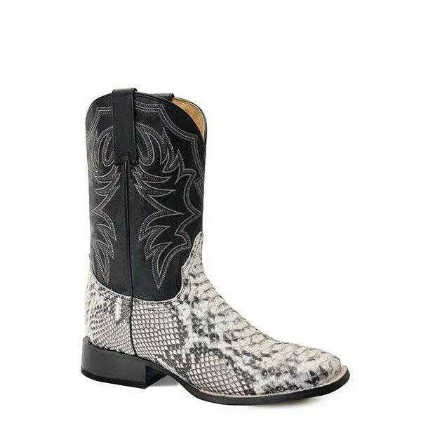 Roper Mens Exotic Square Toe Python Boots Style 09-020-6510-8172