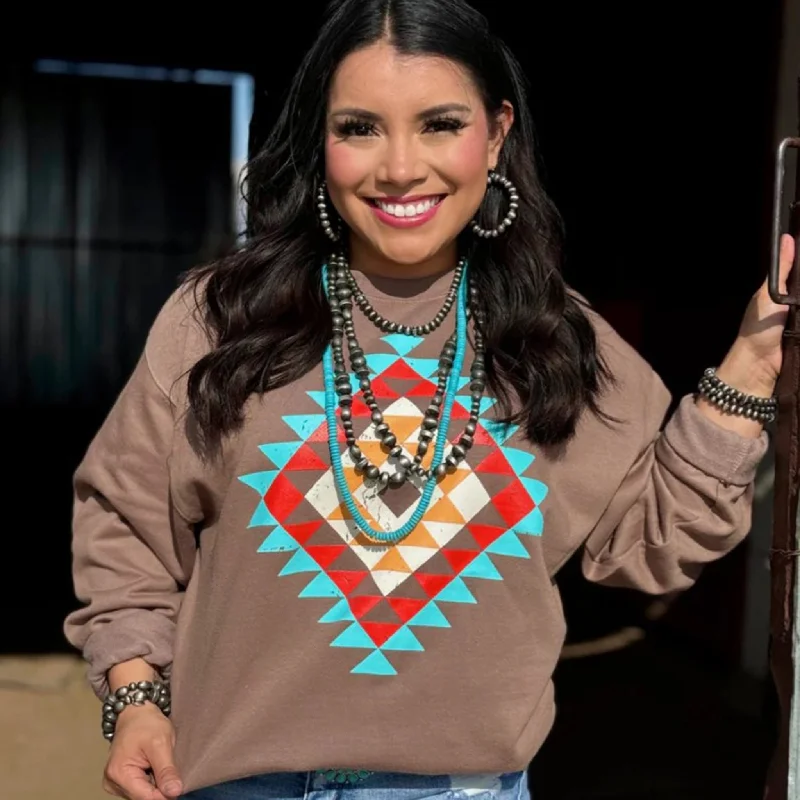 Ryanne's Fall Aztec Sweatshirt