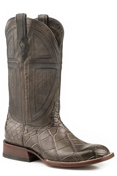 Stetson Mens Grator Alligator Square Toe Boots Style 12-020-1852-0419