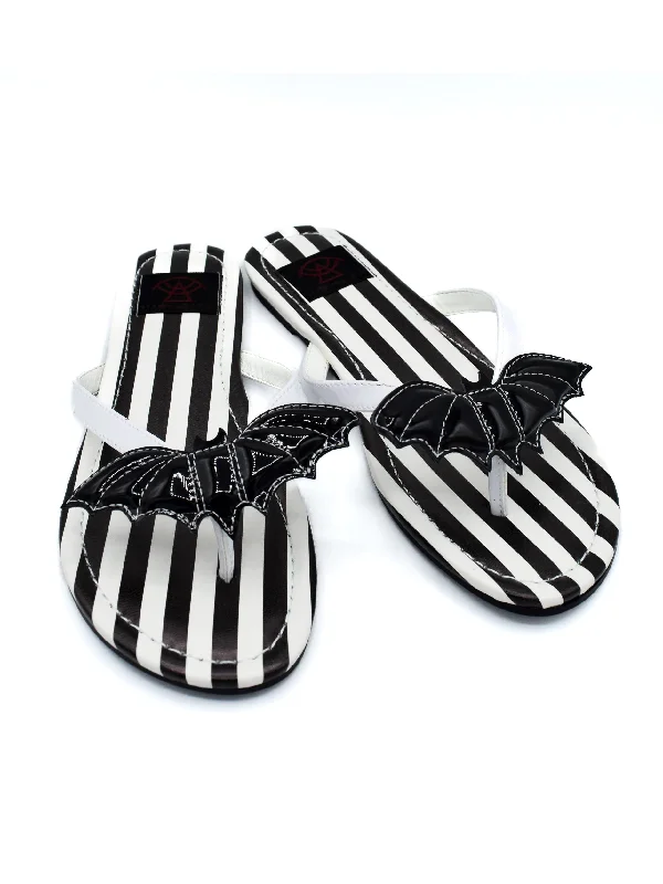 Striped Batty Betty Sandal- STRANGE CVLT