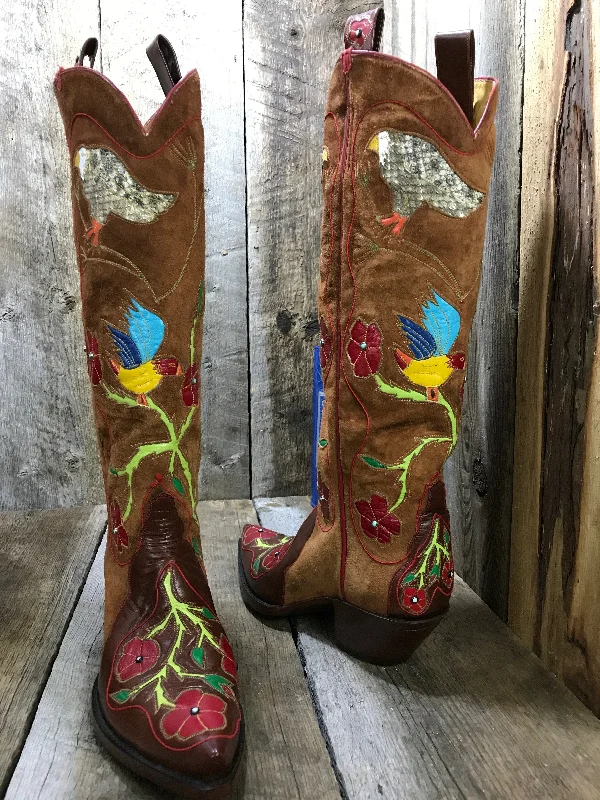 "High Spirits"  Kangaroo Exotics  Tres Outlaws Women's Tall Boot 1828