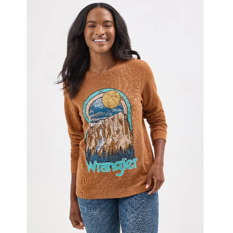 Wrangler Thermal Mountain Scene Shirt