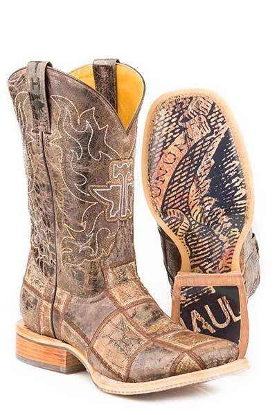 Tin Haul Mens Money Maker Western Boots Square Toe Style 14-020-0007-0342