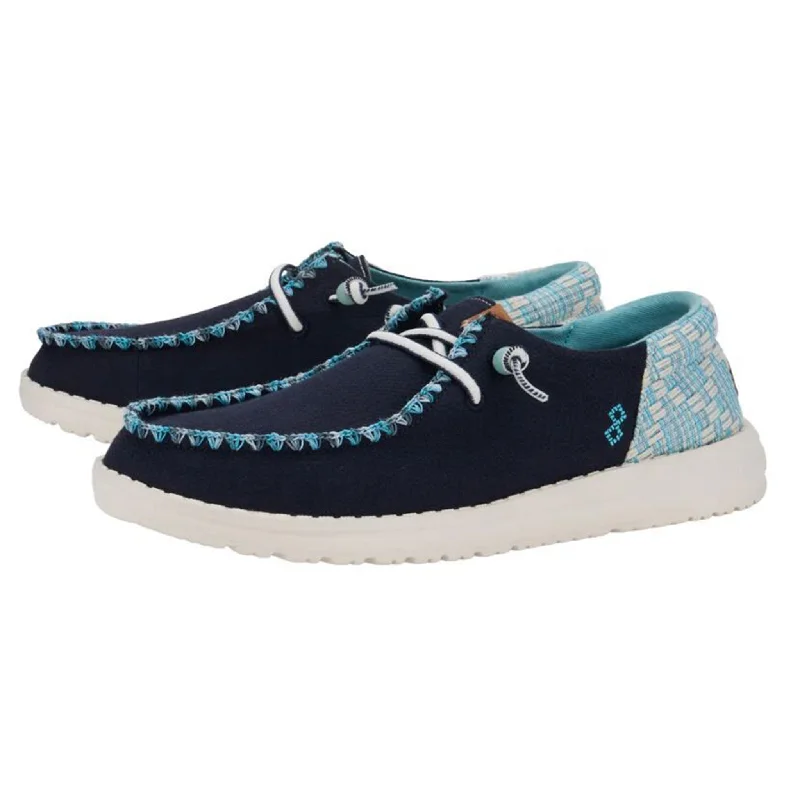 Hey Dude Women's Wendy Funk Jacquard Blue