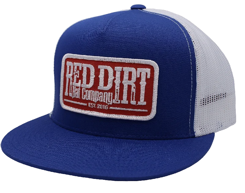 Red Dirt White and Royal Blue Logo Cap