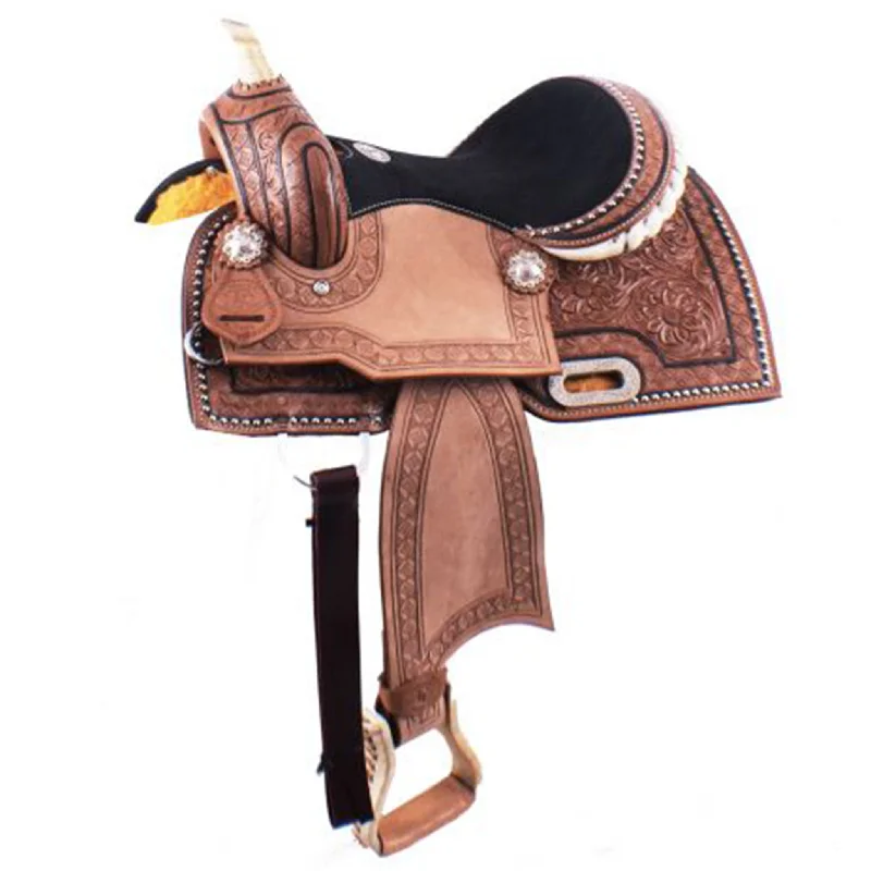 Double T Youth Barrel Saddle