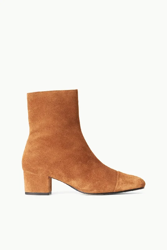 AIMEE SHORT BOOT | TAN SUEDE Performance Running Sneaker Look  
