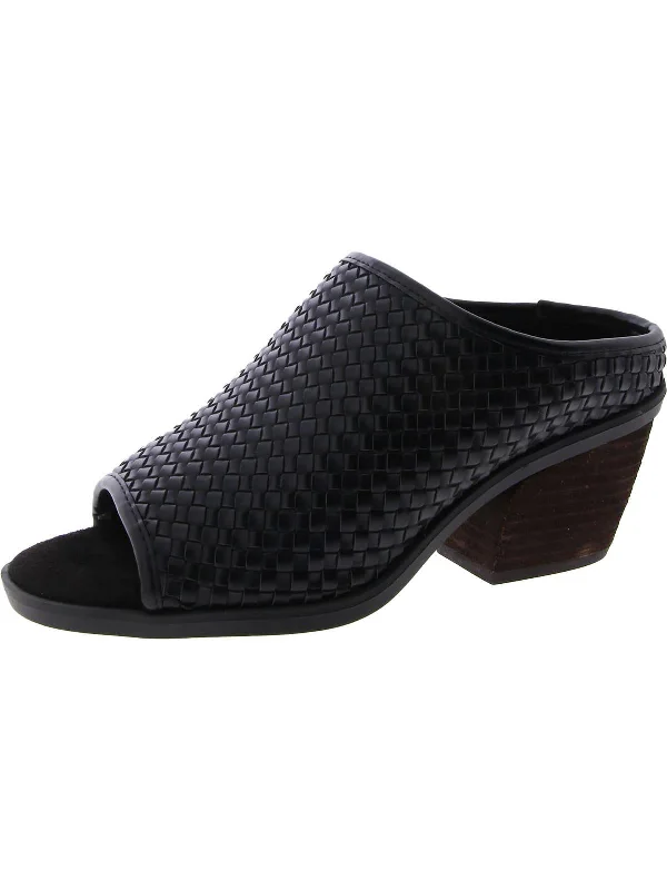 Alivia Womens Slip On Woven Mule Sandals Quick - Dry Hiking Shoe Style   