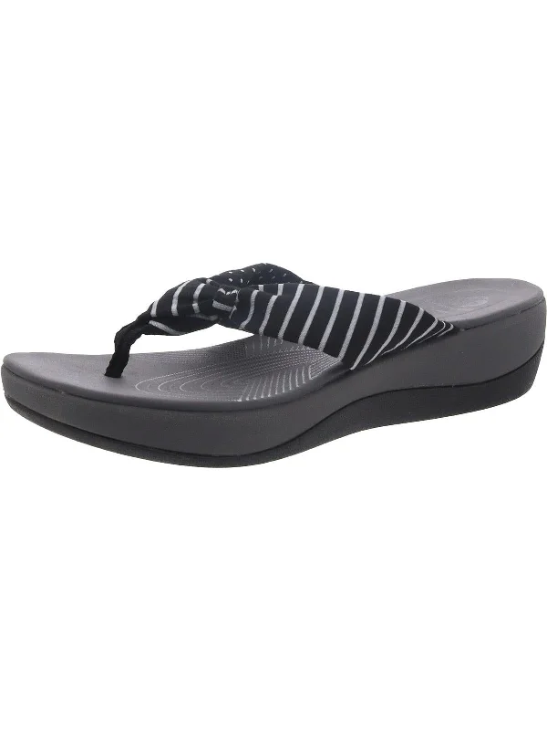 Arla Glison Womens Printed Slip On Thong Sandals Bespoke Shoe Aesthetic 