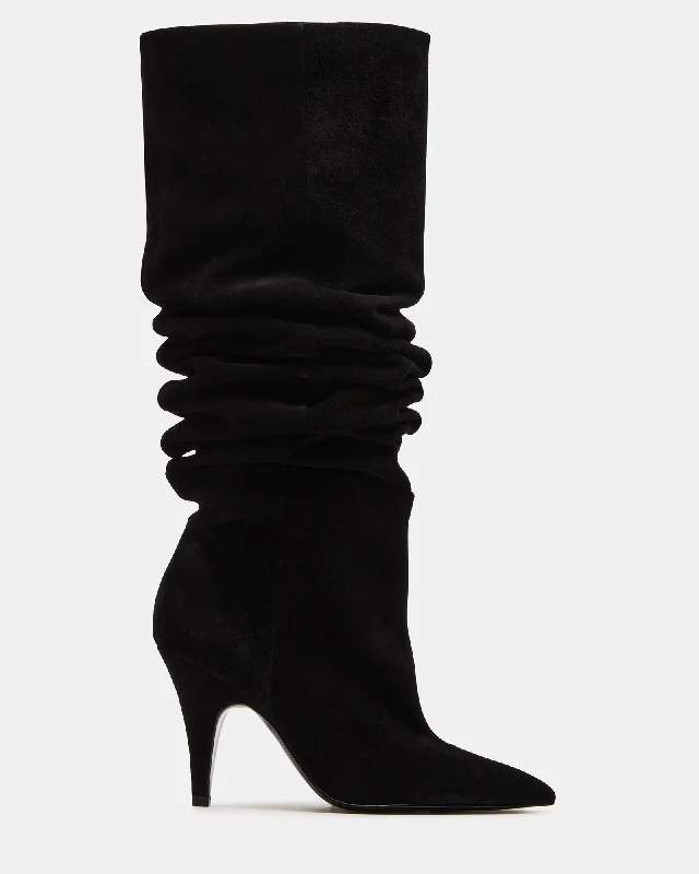 BELLAMIE BLACK SUEDE Hiking Boot Durability Style  