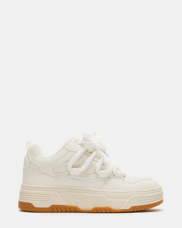 BOOMER WHITE MULTI Open - Lacing Derby Look  