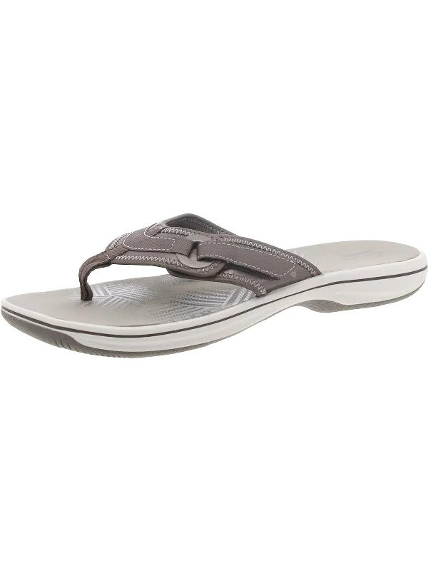 Breeze Milah Womens Thong Sandals Slip On Neon - Accent Sneaker Look  