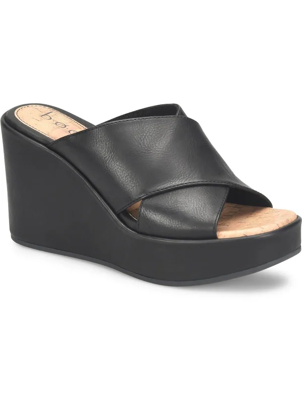 CICI Womens Wrapped wedge Casual Wedge Sandals Comfortable Derby Style  