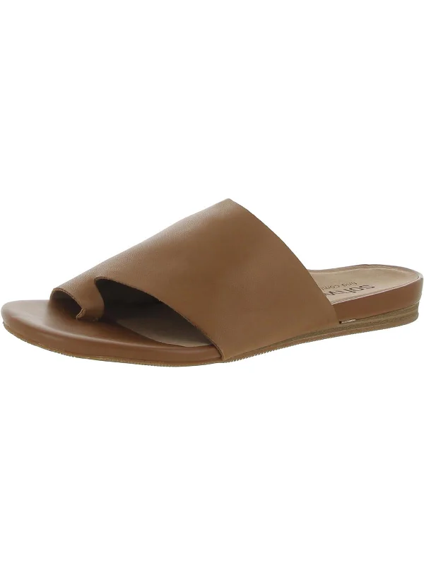 Corsica Womens Leather Slip On Thong Sandals Strap - Up Sandal Resort Style  