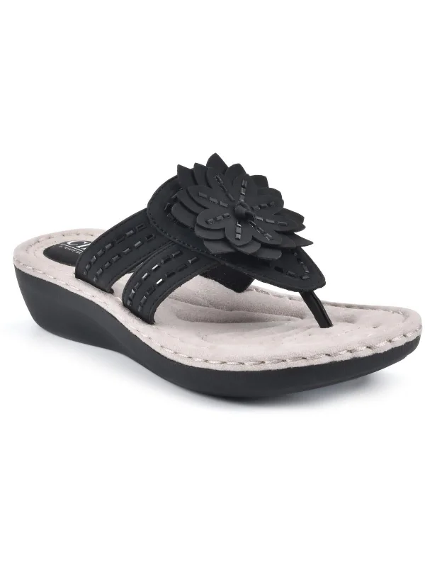 Cupcake II Womens Embellished Thong Sandals Loose - Fit Slipper Style  