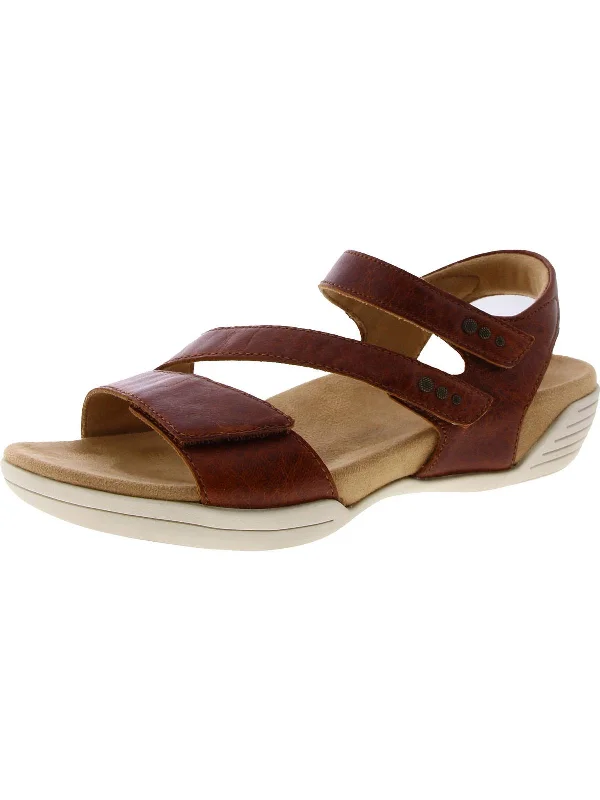 Denia Womens Leather Comfort Wedge Sandals Mod Oxford Design  