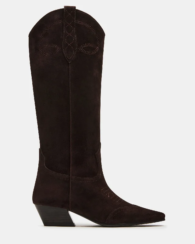 DOLLIE BROWN SUEDE British Gentleman Oxford Style  