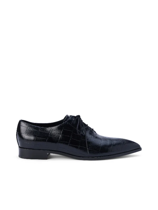 Elisa Oxford Memory - Foam Slipper Look  