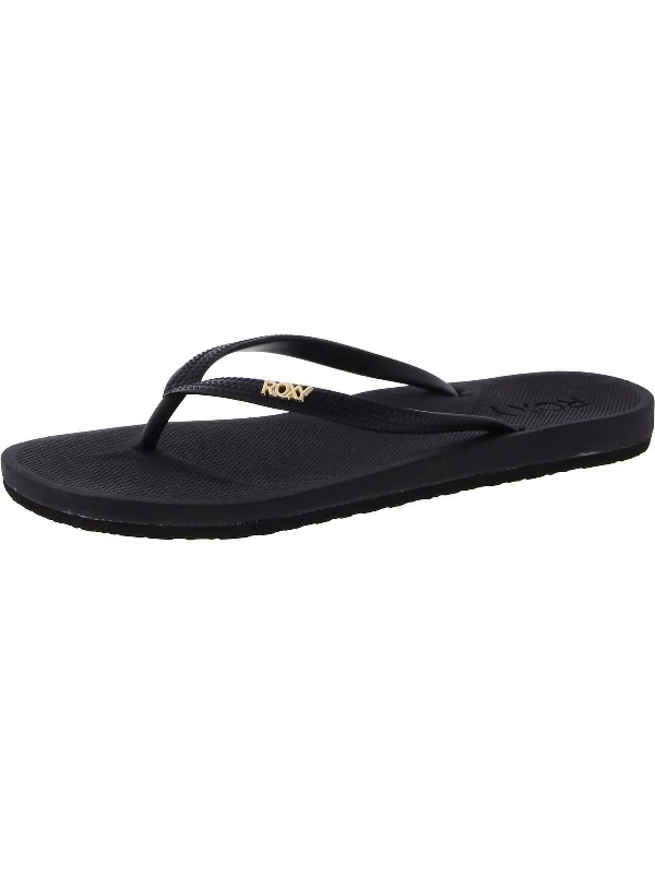 Jettie Womens Slip-On Casual Thong Sandals Vintage Oxford Appeal 