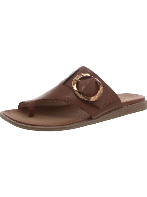 JOANIE Womens Faux Leather Slide sandal Thong Sandals Lightweight Tennis Sneaker Look  