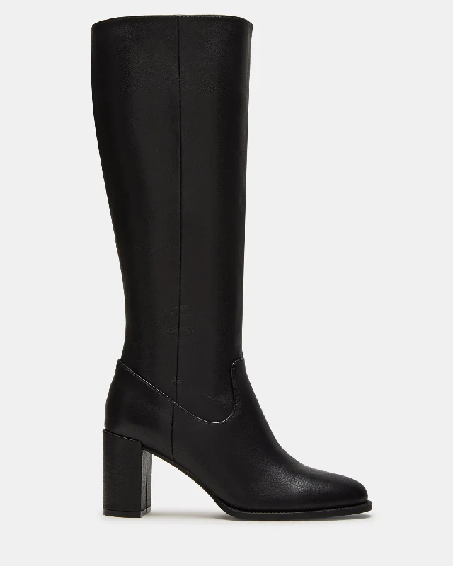 JOVANA BLACK LEATHER Glow - in - the - Dark Shoe Design  