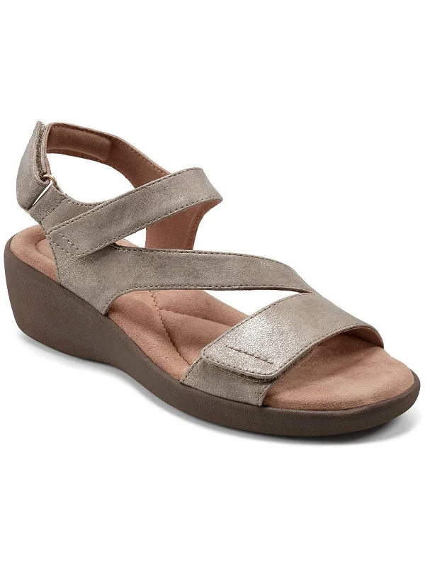 KIMBERLY3 Womens Open toe Ankle strap Strappy Sandals Rubber - Sole Plimsoll Look  
