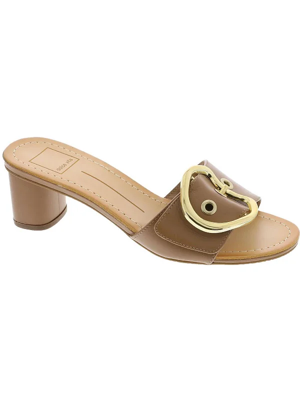 Laika Womens Leather Slip-On Heels Desert Boot Utility Style  