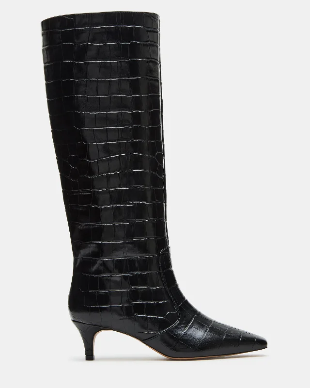 LANDER BLACK CROCODILE Bespoke Shoe Aesthetic 