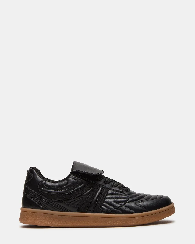MADRID BLACK Athleisure Derby Style  