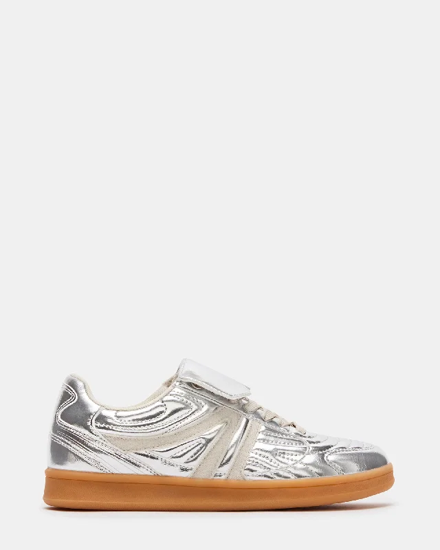 MADRID SILVER Patchwork Shoe Aesthetic  