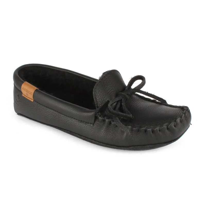 Mens Buffalo Leather Moccasin Tailored Oxford Style 