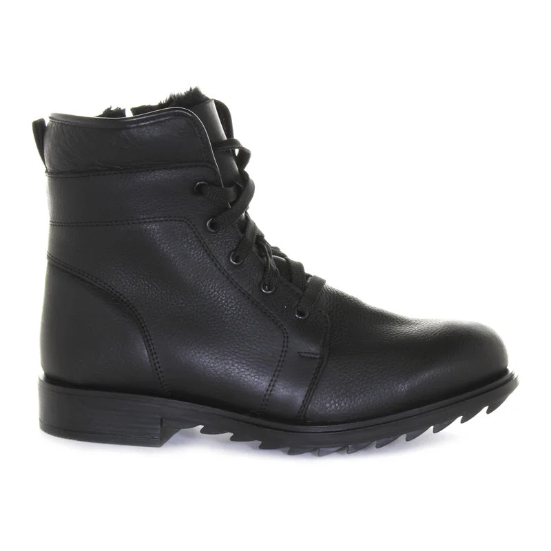 Mens Matthew Shearling Leather Boot Strap - Up Sandal Resort Style  