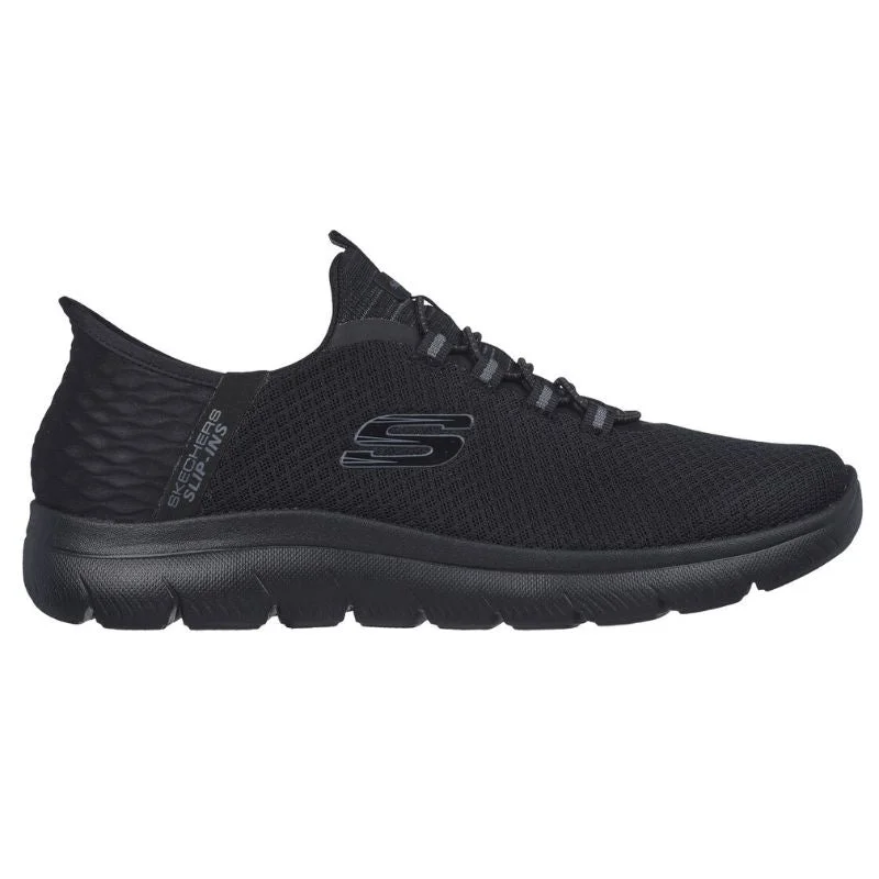 Mens Slip Ins Summits High Range Distressed Leather Shoe Style  