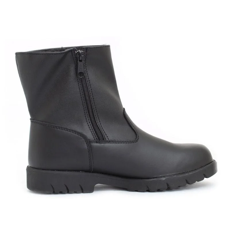 Men's Track Side Zip Commuter Boot Business Monk Strap Style  