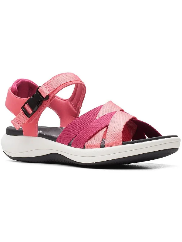 Mira Tide Womens Cushioned Footbed Criss-Cross Front Sport Sandals Art Deco - Inspired Shoe Look  