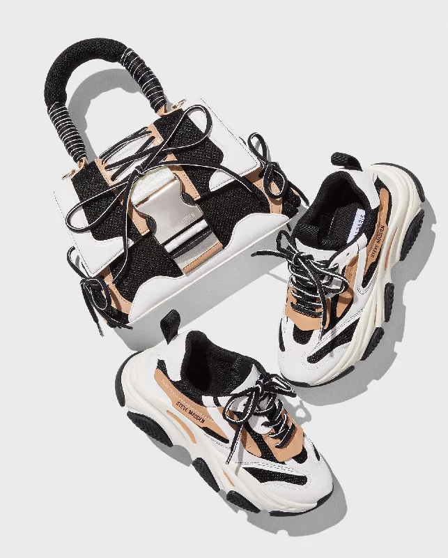 POSSESSION SHOE AND DIEGO BAG BLACK/TAN BUNDLE Tailored Oxford Style 