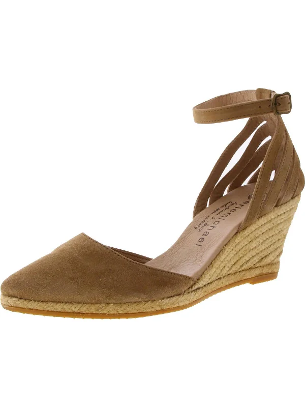 Thora Vera Womens Pointed Toe Ankle Strap Wedge Sandals Sustainable Shoe Design  