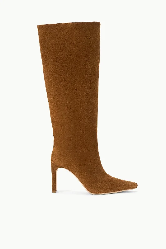 WALLY HIGH HEEL BOOT | TAN Hip - Hop Sneaker Style  
