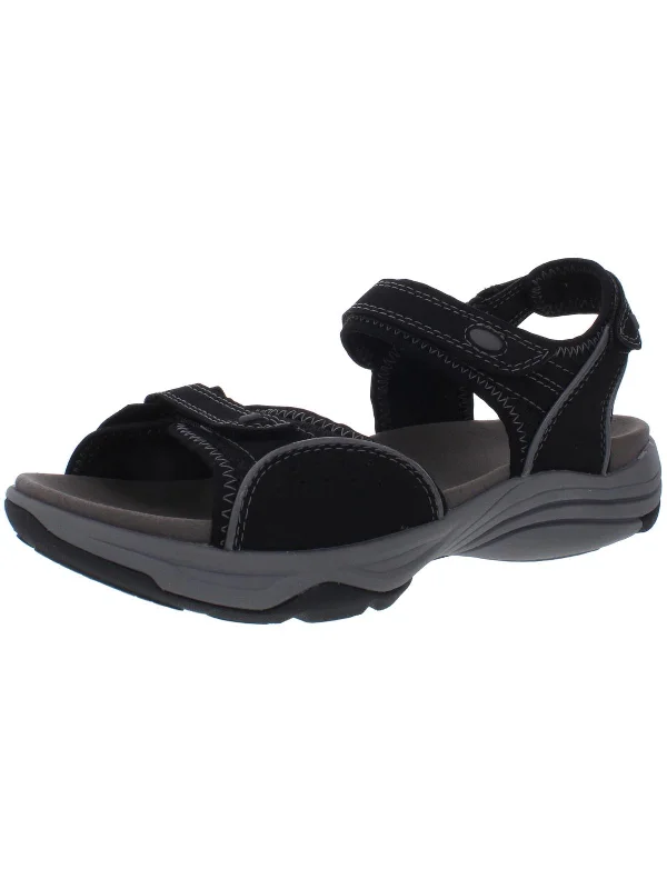 Wave Grip Womens Ankle Strap Open Toe Footbed Sandals Retro Plimsoll Style  