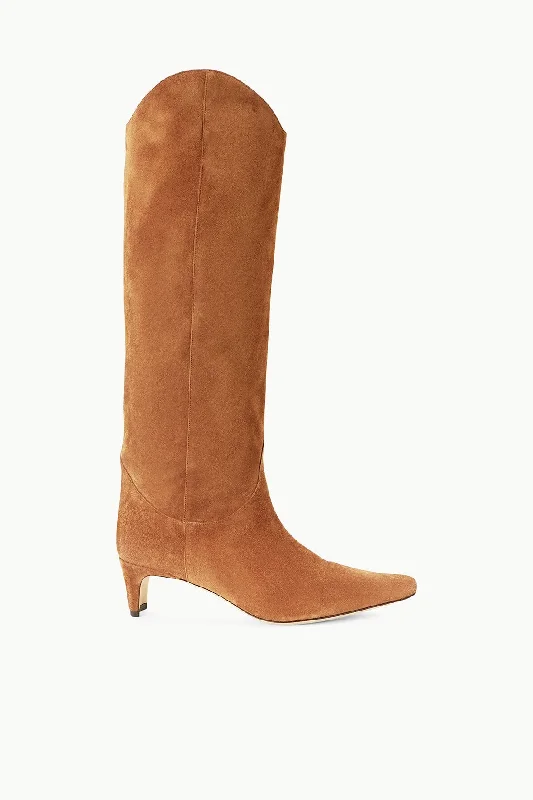 WESTERN WALLY BOOT | TAN SUEDE Cowboy Boot Western Style  