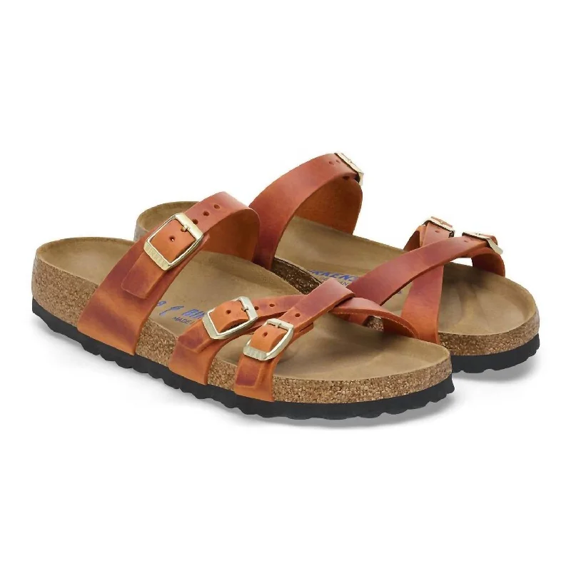 Women's Franca Sandals In Burnt Orange Chunky Platform Sneaker Style  