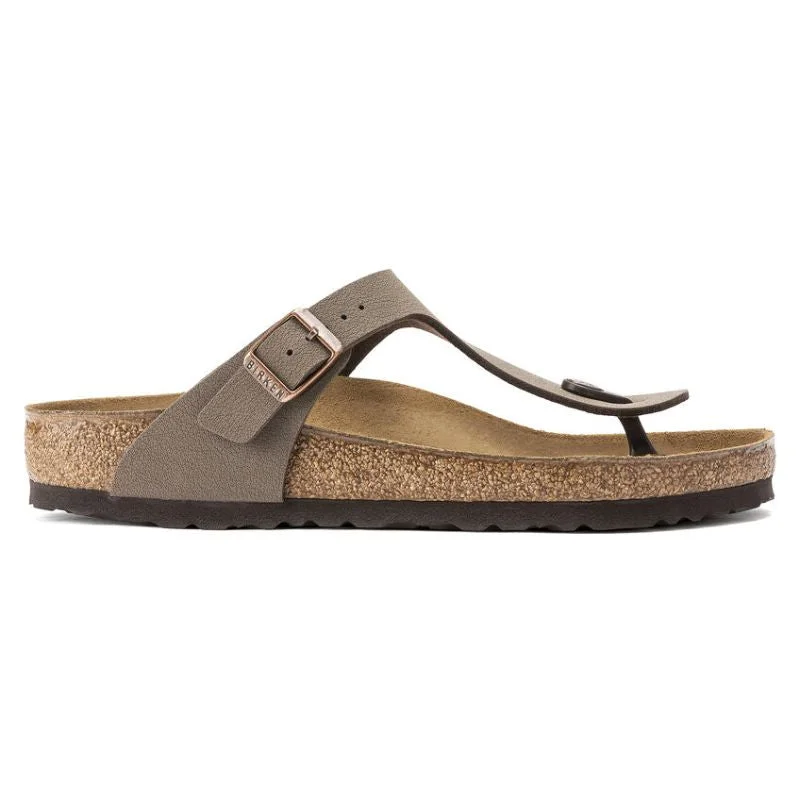 Womens Gizeh Birkibuc Mocha Upcycled Shoe Look  
